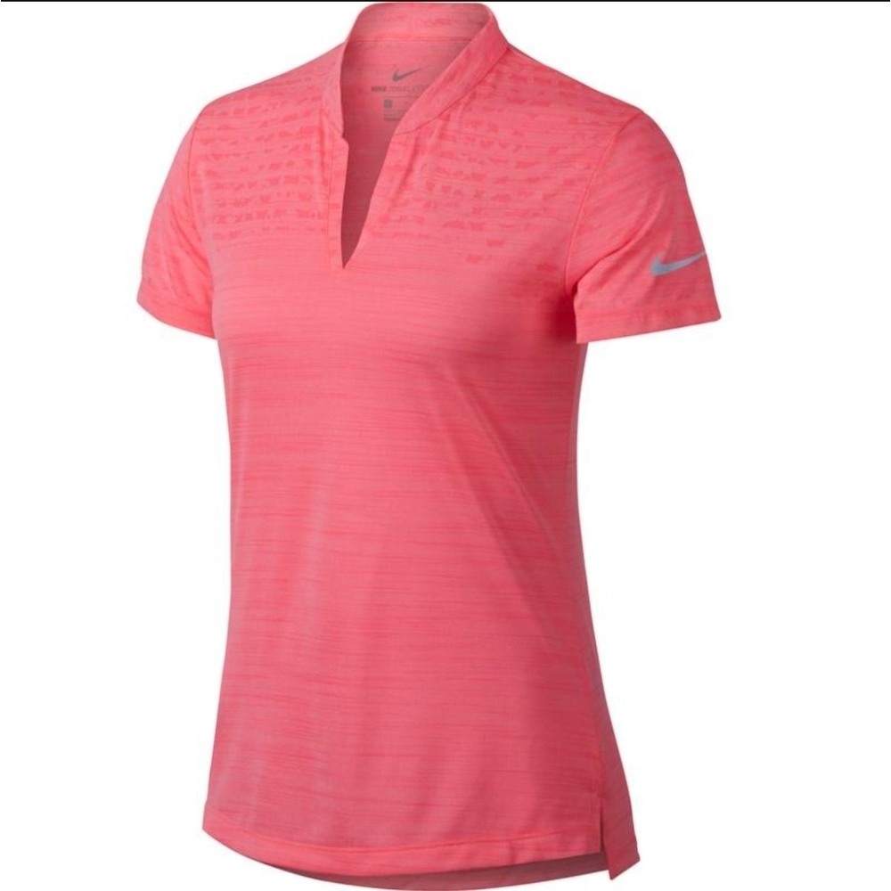 Nike Zonal Cooling Women's Vibrant Coral Short Sleeve Tee, Size Medium